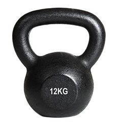 Kettlebell 12kg Black Mat Optimum-thumb-1