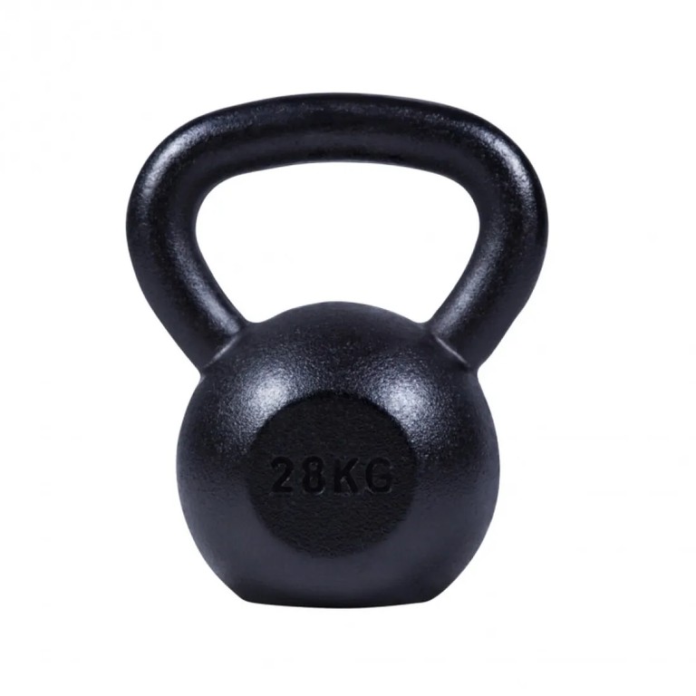 Kettlebell 28kg Black Mat Optimum
