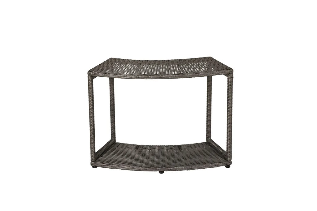 MSpa Wicker Open Storage Unit for round Spa