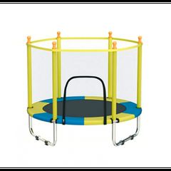 Τραμπολίνο Balance με δίχτυ προστασίας Διάμετρο 140cm και ύψος 120cm για μέγιστο βάρος έως 60 κιλά ΣΕ ΚΙΤΡΙΝΟ