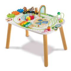 ELC Τραπέζι Δραστηριοτήτων, Wooden Activity Train Table