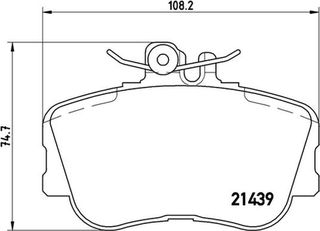 Brembo Σετ τακάκια, Δισκόφρενα - P 06 017