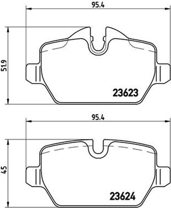 Brembo Σετ τακάκια, Δισκόφρενα - P 06 037