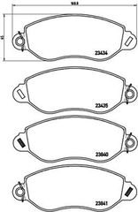 Brembo Σετ τακάκια, Δισκόφρενα - P 24 053