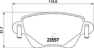 Brembo Σετ τακάκια, Δισκόφρενα - P 24 059