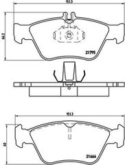 Brembo Σετ τακάκια, Δισκόφρενα - P 50 023