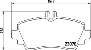 Brembo Σετ τακάκια, Δισκόφρενα - P 50 036