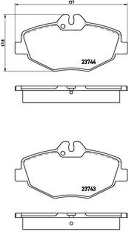 Brembo Σετ τακάκια, Δισκόφρενα - P 50 049