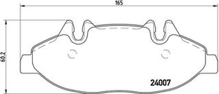 Brembo Σετ τακάκια, Δισκόφρενα - P 50 050