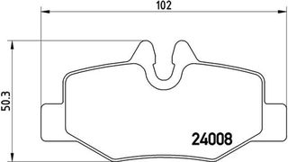 Brembo Σετ τακάκια, Δισκόφρενα - P 50 051