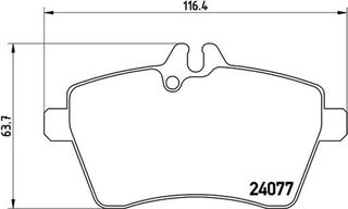 Brembo Σετ τακάκια, Δισκόφρενα - P 50 056