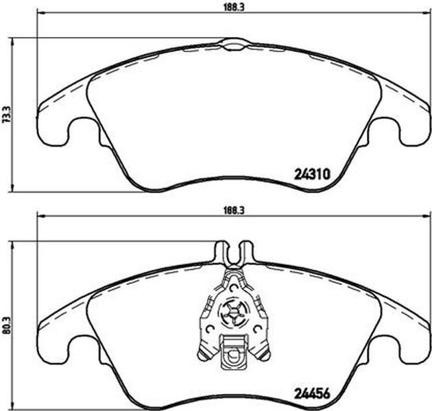 Brembo Σετ τακάκια, Δισκόφρενα - P 50 069