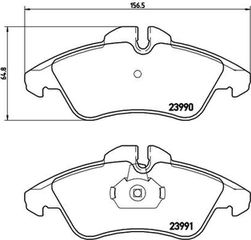 Brembo Σετ τακάκια, Δισκόφρενα - P 50 080