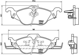 Brembo Σετ τακάκια, Δισκόφρενα - P 59 030