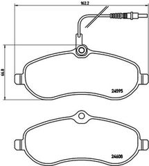 Brembo Σετ τακάκια, Δισκόφρενα - P 61 096