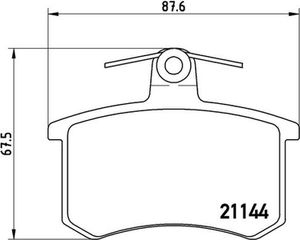 Brembo Σετ τακάκια, Δισκόφρενα - P 85 013