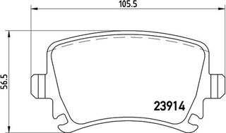 Brembo Σετ τακάκια, Δισκόφρενα - P 85 073