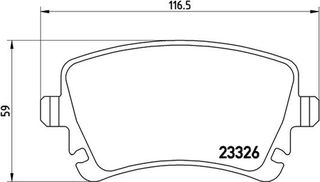 Brembo Σετ τακάκια, Δισκόφρενα - P 85 083