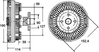 Mahle Συμπλέκτης, Βεντιλατέρ Ψυγείου - Cfc 140 000P