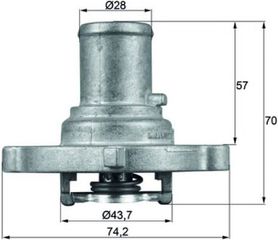 Mahle Θερμοστάτης, Ψυκτικό Υγρό - Ti 122 87D