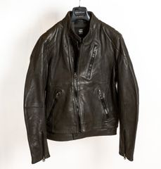 G-Star Ανδρικό Δερμάτινο Biker Jacket Raw