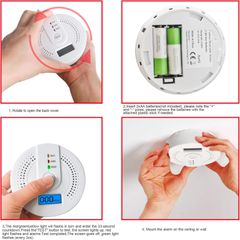 Ανιχνευτής Καπνού - Carbon Monoxide Smoke Detector ‎‎WJ-CO605 ( Κωδ.1-PER0056 )-thumb-5