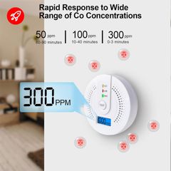 Ανιχνευτής Καπνού - Carbon Monoxide Smoke Detector ‎‎WJ-CO605 ( Κωδ.1-PER0056 )-thumb-2