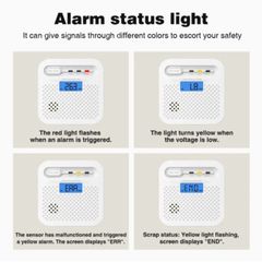 Ανιχνευτής Καπνού - Carbon Monoxide Smoke Detector ‎‎EN50291 Y100A-CR ( Κωδ.1-PER0057 )-thumb-2