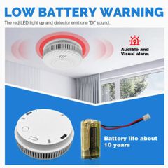 Ανιχνευτής Καπνού - Carbon Monoxide Smoke Detector S100B-CR ( Κωδ.1-PER0059 )-thumb-6