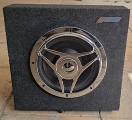 Subwoofer caliber cw 10 με κουτί και ενισχυτής fenner FB 250R δικάναλος
