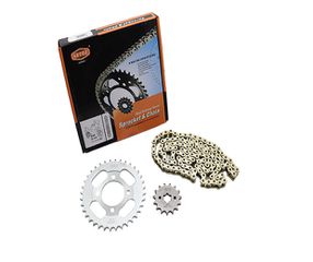 KETOZ Αλυσίδα-Γρανάζια Κιτ  14/36 Χρυσή 428H X 100L C100GRAND,NF100SUPRA,SPRINTER125,DY125