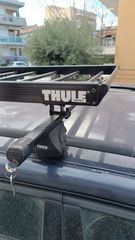 Μπάρες οροφής Thule 757B και σχάρα τύπου καλάθι της Thule
