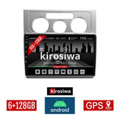 KIROSIWA 6+128GB VOLKSWAGEN TOURAN (2003 - 2010) Android οθόνη αυτοκίνητου 6GB με GPS WI-FI (VW ηχοσύστημα αφής 10" ιντσών Youtube Playstore MP3 USB Radio Bluetooth Mirrorlink DSP Apple Carplay Androi