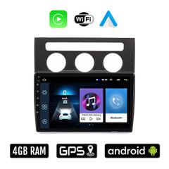 VOLKSWAGEN TOURAN (2003 - 2010) Android οθόνη αυτοκίνητου 4GB με Ελληνικό GPS WI-FI Apple Carplay Android Auto (VW ηχοσύστημα αφής 10" ιντσών OEM Youtube Playstore MP3 USB Radio Bluetooth Mirrorlink 4