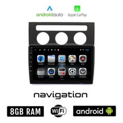 VOLKSWAGEN TOURAN (2003 - 2010) Android οθόνη αυτοκίνητου 8GB + 128GB με GPS WI-FI (VW ηχοσύστημα αφής 10" ιντσών OEM Android Auto Apple Carplay Youtube Playstore MP3 USB Radio Bluetooth Mirrorlink ερ