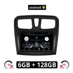 DACIA LOGAN (2012 - 2019) Android οθόνη αυτοκίνητου 6GB με GPS WI-FI (ηχοσύστημα αφής 9" ιντσών OEM Youtube Playstore MP3 USB Radio Bluetooth Mirrorlink εργοστασιακή, 4x60W, AUX)
