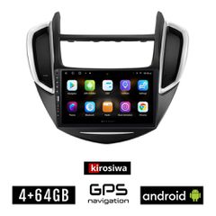 CHEVROLET TRAX (2014 - 2022) Android οθόνη αυτοκίνητου 4GB με GPS WI-FI (ηχοσύστημα αφής 9" ιντσών OEM Youtube Playstore MP3 USB Radio Bluetooth Mirrorlink εργοστασιακή, 4x60W, Navi)