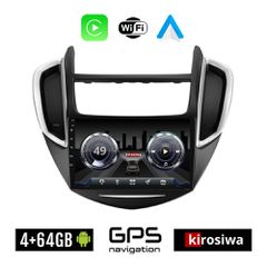 KIROSIWA 4+64GB CHEVROLET TRAX (2014 - 2022) Android οθόνη αυτοκίνητου 4GB με GPS WI-FI (ηχοσύστημα αφής 9" ιντσών OEM Youtube Playstore MP3 USB Radio Bluetooth Mirrorlink 4x60W Apple Carplay Android