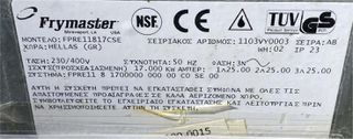 Φριτέζα Ηλεκτρική Επιδαπέδια Με 1 Κάδο 24Lt 51x80x115Cm FRYMASTER - Μεταχειρισμένη.-thumb-7