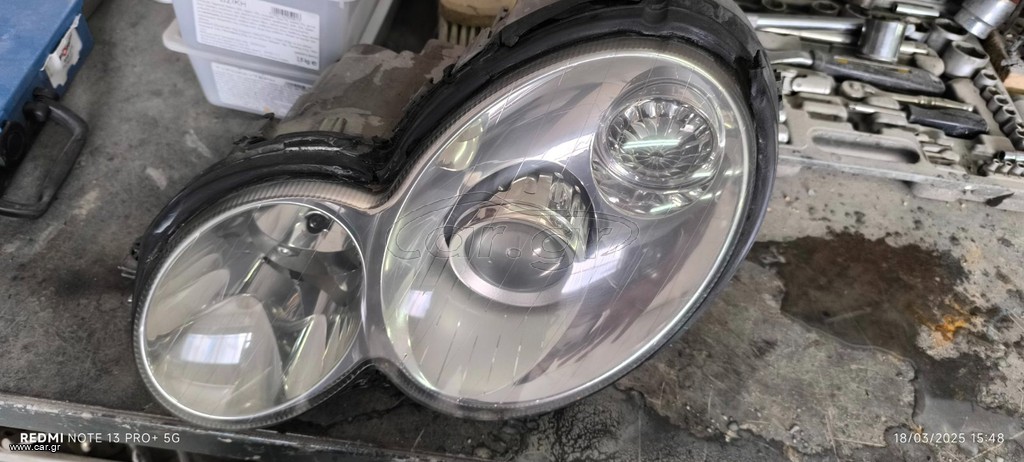 MERCEDES CL203 W203 SPORTSCOUPE ΦΑΝΑΡΙ BI-XENON ΓΝΗΣΙΟ ΚΟΜΠΛΕ ΜΕ ΠΛΑΚΕΤΑ ΛΑΜΠΑ ΑΡΙΣΤΕΡΟ