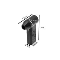 Mini Jet Fan Φυσητήρας Χειρός Μπαταρίας με 3 Ταχύτητες και Φακό 130000RPM 7.4V