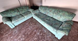 ΣΕΤ ΣΑΛΟΝΙΟΥ (2 ΚΑΝΑΠΕΔΕΣ + ΤΡΑΠΕΖΙ)