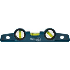 BORMANN Pro BHT7760 Αλφάδι Χυτό (Τραπεζοειδές),Αλουμινίου 25cm,Βαρέως Τύπου με 3 Μάτια,Μαγνητικό (033554)
