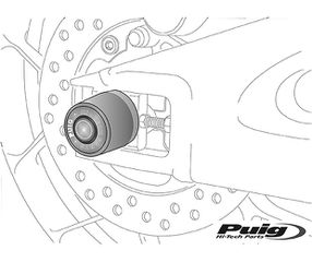 Προστατευτικά Ψαλιδιού PUIG 8703N-265GR Μαύρα RACING R1 07-14