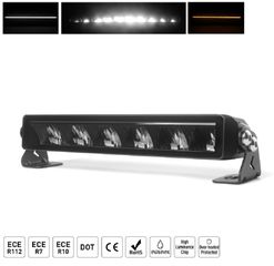 LED Μπάρα Ψυχρό Λευκό DRL Πορτοκαλί 30cm 40W 10V30V