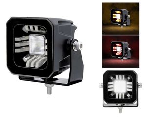 LED Προβολέας Εργασίας 10V32V ΛευκόΠορτοκαλί-Κόκκινο IP68