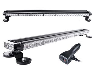 Led Φάρος Slim Οδικής Βοήθειας Πολυλειτουργικός 126cm Κόκκινο 12V24V