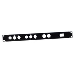 Adam Hall 872212 - RACK PANEL for XLRs U SHAPED 1U - Adam Hall
