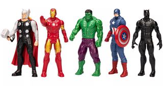 Hasbro Marvel Avengers: Beyond Earths Mightiest - Thor / Iron Man / Hulk / Captain America / Black Panther Action Figure Set (5 Pack) (F8677)
