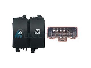 ΔΙΑΚΟΠΤΗΣ ΗΛΕΚ. ΠΑΡΑΘΥΡΟΥ RENAULT MEGANE 2 - LAGUNA 2 10pin ΜΑΥΡΟΣ OEM Code : 8200315040 - KΑΦΕ ΦΙΣΑ